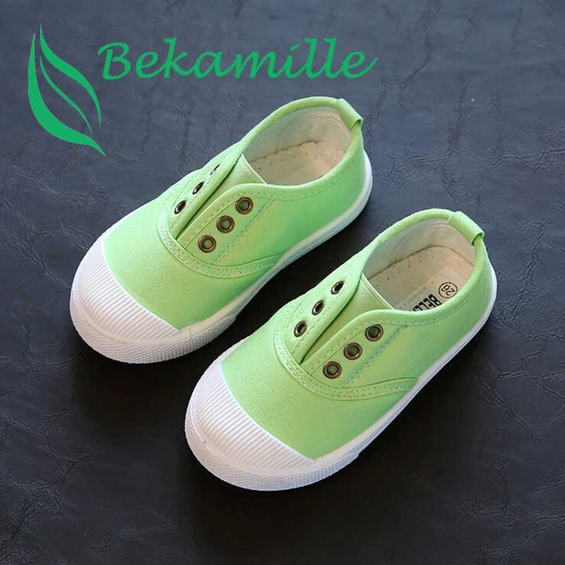 Bekamille Girls Boys Fashion Canvas Sneakers Childrens Flat Shoes Casual Loafer Shoes Toddlers Adults M250103
