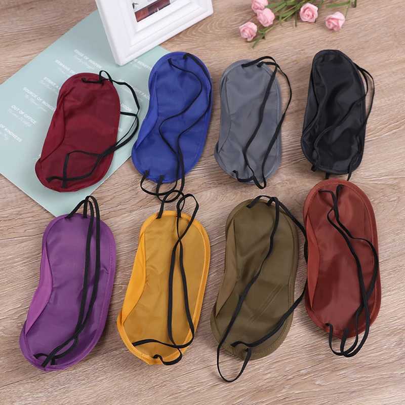 New Eye Masks Shade Patch Women Men Blindfold Travel Sleepmasker Soft Portable Eye Mask Black Fast Sleeping Eyeshade CoverXJ250103