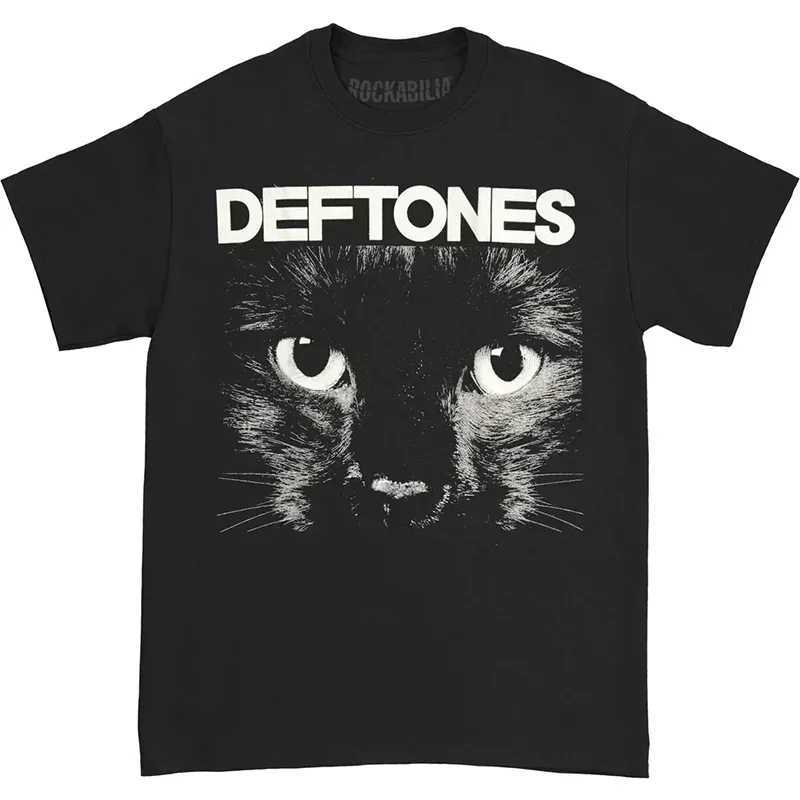 Deftones T Shirt Men High Quality Cotton T-shirt Fashion Women Short Sleeve Tops Punk Music Style Metal American Tee ShirtXJ240102