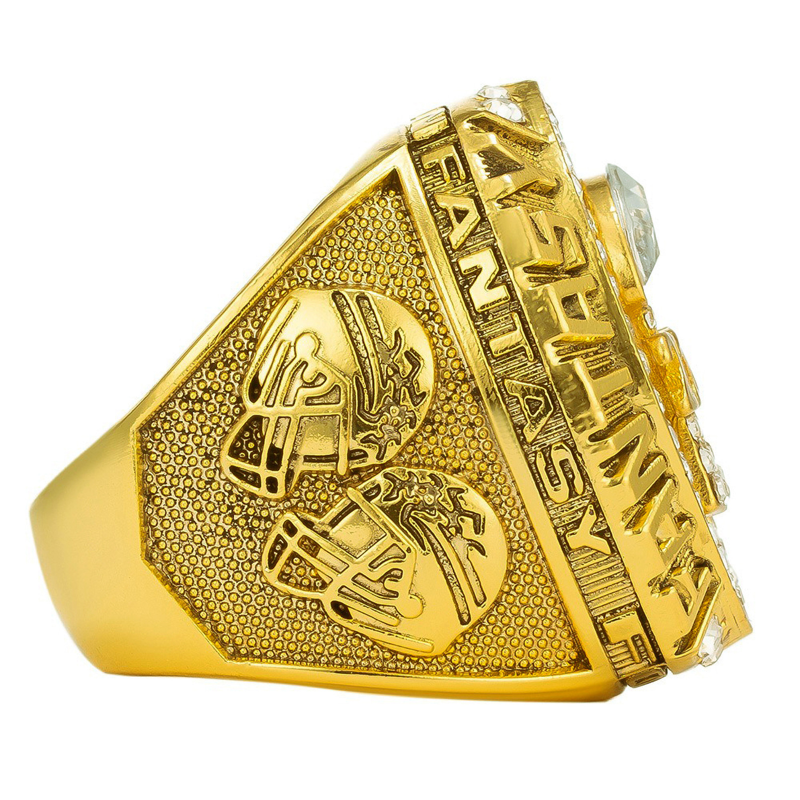 Customizable 2025 Fantasy Football Championship Ring with Team Name Engraving R250425