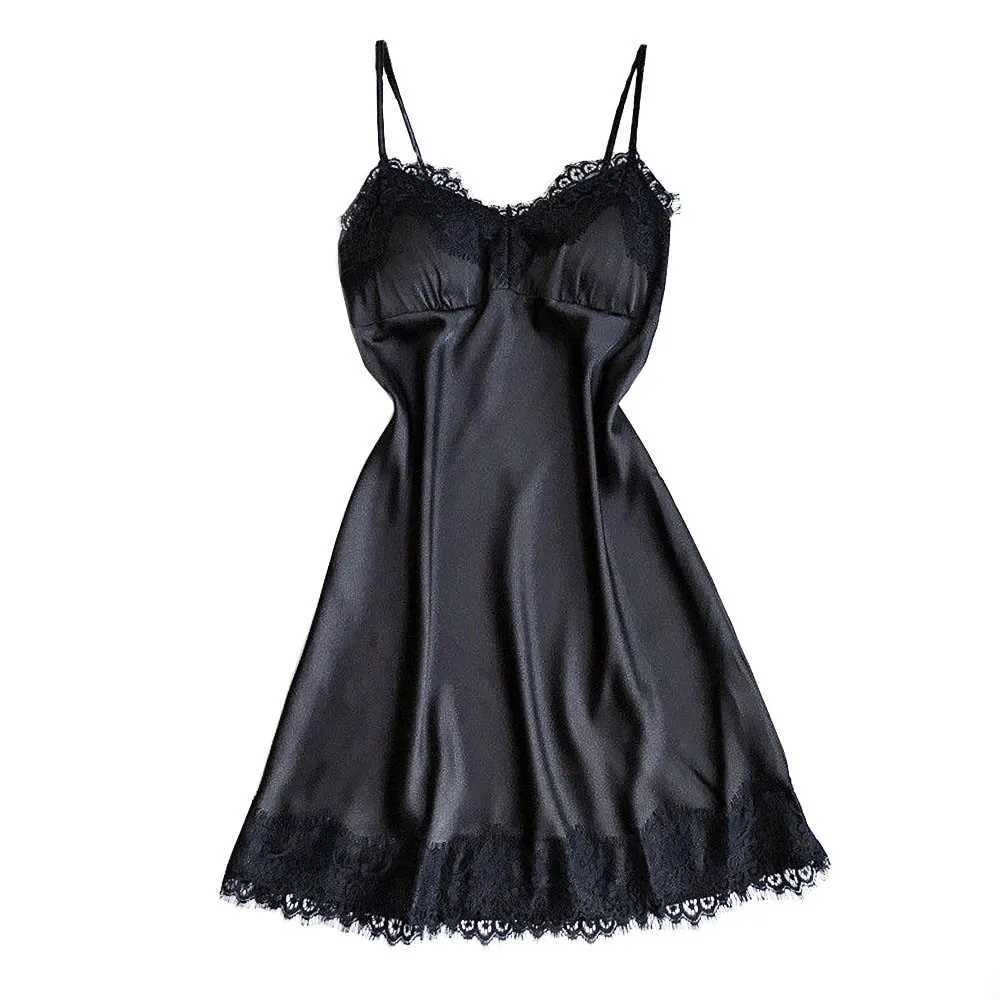 Sexy lace satin pajamas Babydoll sex clothing lingerie plus size lingerie W250103