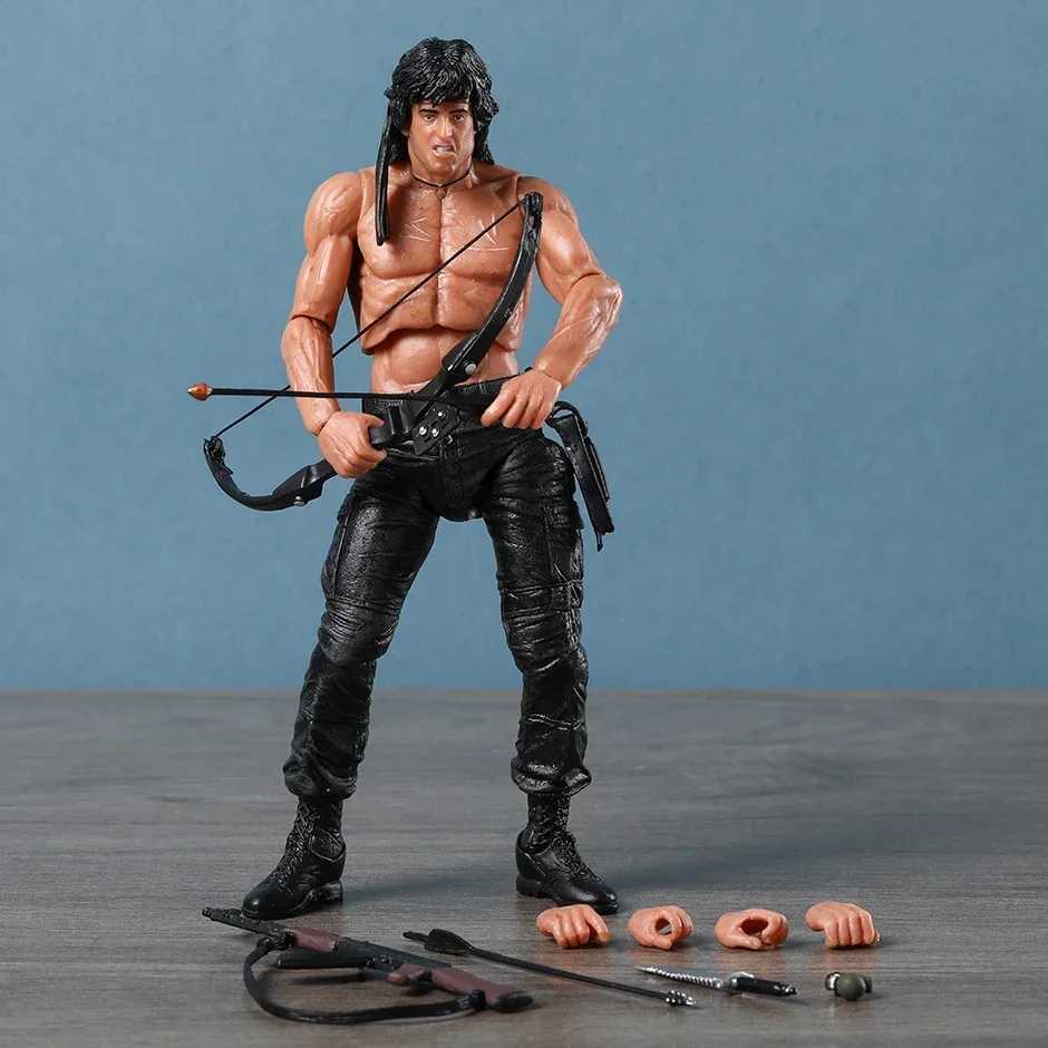 NECA Rambo SDCC 2015 Force Of Freedom Action Figure Doll Handmade Model ToyXJ250103