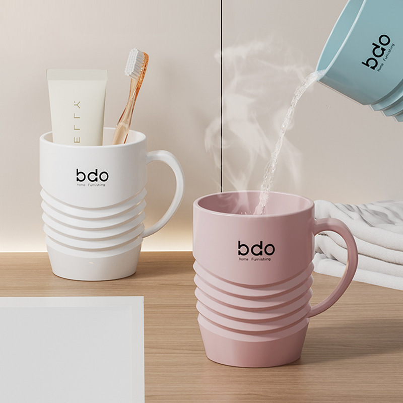 Stylish Couple's Toothbrush Cups - Creative Bathroom Accessory Set