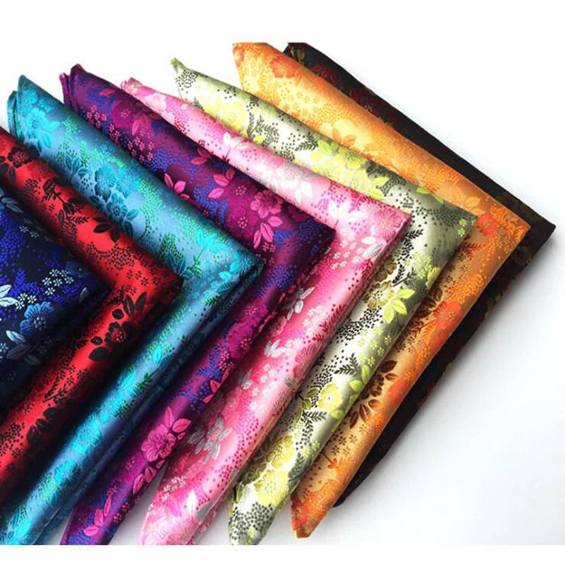 2525cm Mens Business Suits Silk Pocket Square Handkerchiefs for Wedding Fashion Plaid Hankies Towel Christmas Gift 241223