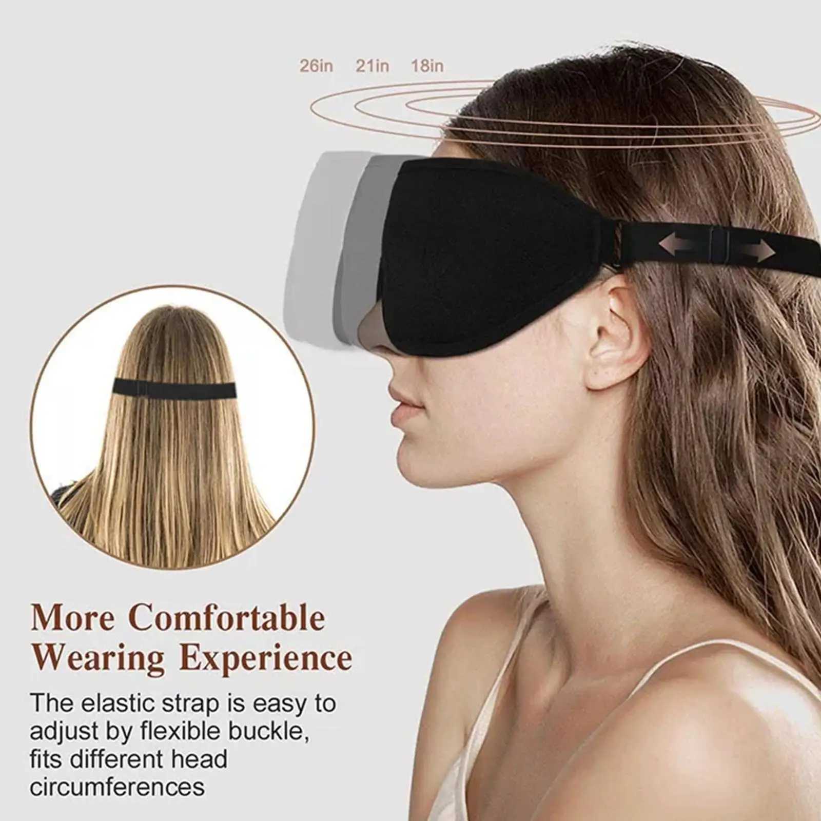3D Sleep Mask for Women Men Soft Comfortable Sleeping Mask for Light Blocking Eye mask for SleepingXJ250103