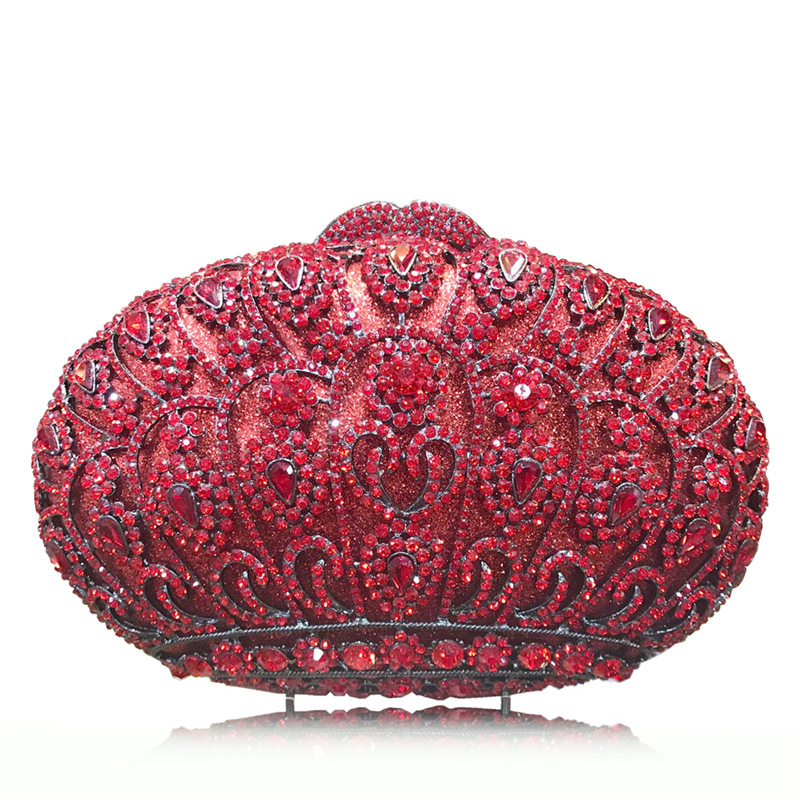 women lantern red mini crystal evening bags purple party bags luxury diamante pink wedding bridal soiree clutch purse clutch bag