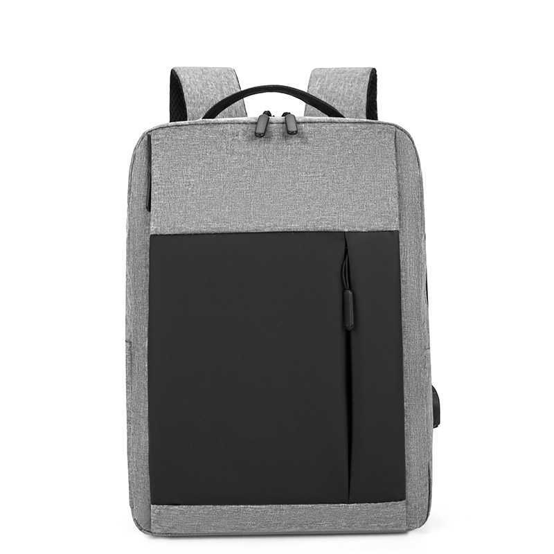 Backpack Mens Fashionable Large Capacity Computer Bag Business Casual Backpack Simple College Student Backpack Korean Version Day Backpack Travel Bag 