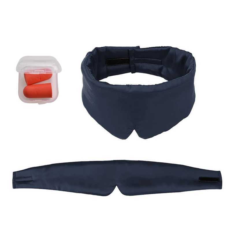 3D Satin Fabric Cover Soft Eyeshade Home Sleeping Eye Mask Office Eyepatch Bandage Relieve Fatigue Sleep Travel BlindfoldXJ250103
