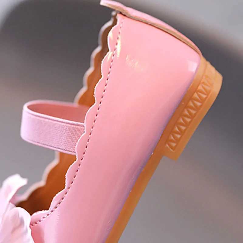 Baby Girl Princess Shoes New Fashion Soft Bottom Childrens Apartment PU Leather Shoes Summer Spring Flower Childrens Shoes CSH1261 M250103