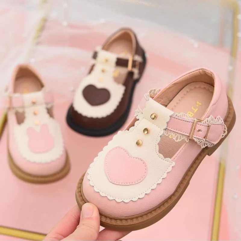 Childrens Leather Shoes New Spring Girls Apartment Mary Jane Shoes Wedding Childrens Slippers Childrens Fashion Princess Anti slip Shoes M250103