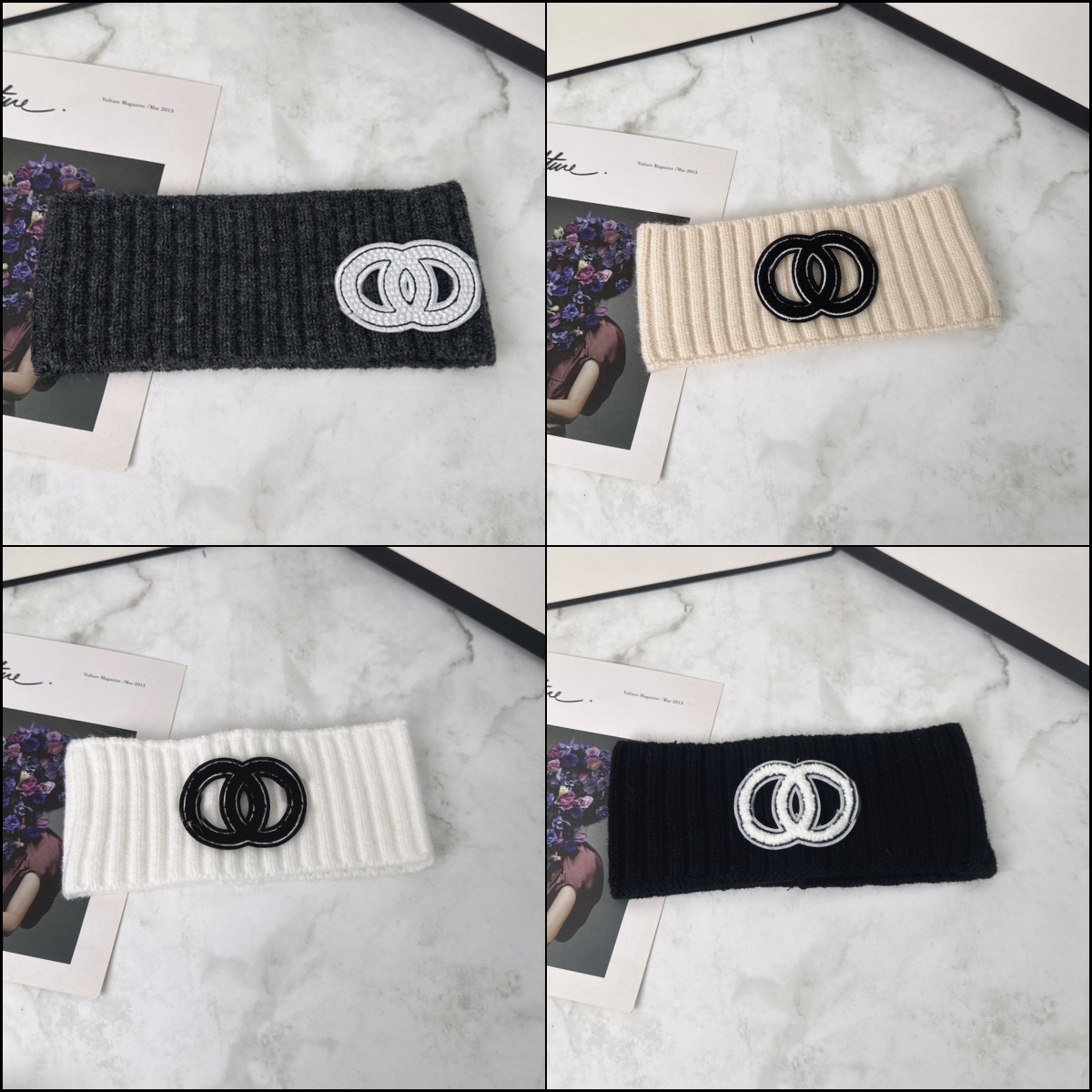 Classic Style Elastic Headband for Women and Men Top Quality Letter Black White Candy Color Hair Bands Head Scarf For Children Headwraps Jewelry Love Gifts