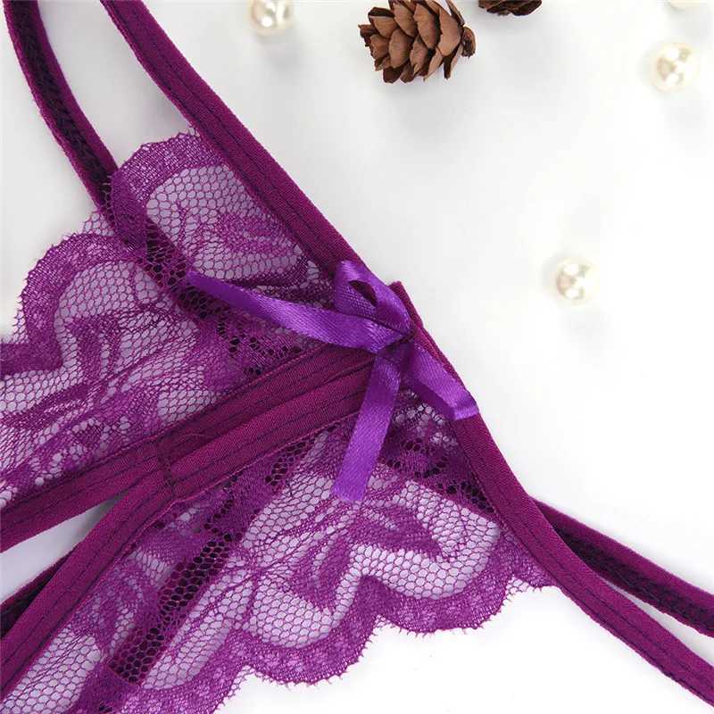 Underwear Open Bra Crotch Lace Transparent Womens Erotic Sexy Underwear Baby Doll 4 Colors W250103