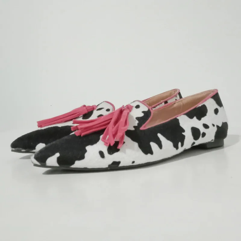 Spring Casual Women Shoes Flat Heels Womens Boat Fashion Tassel Slip On Loafers 250219