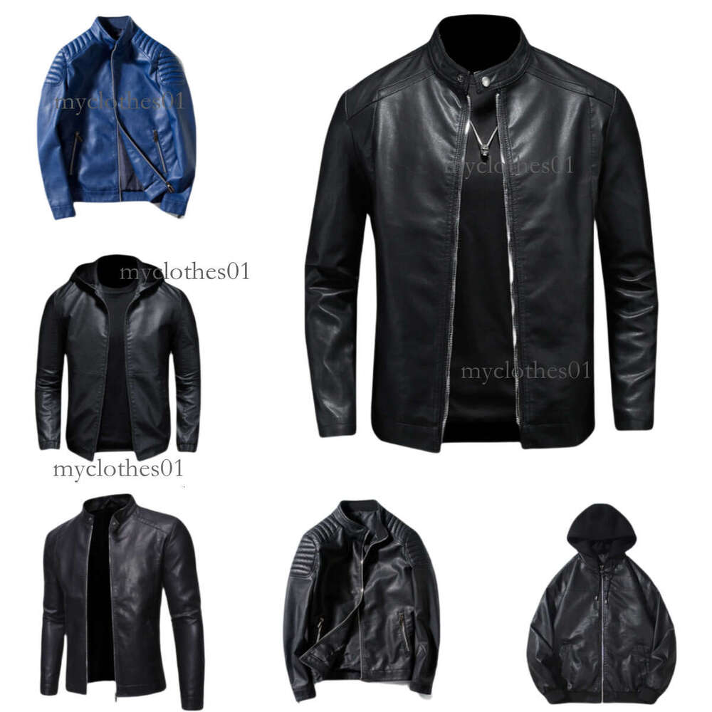 Jacket men's jacket spring classic windbreaker stylish motorcyele-style leather jacket fashion slim outerwear hooded jacket windproof men's 
