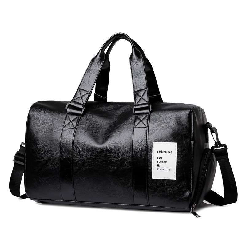 Duffel Bags Men Retro Leather Big First Layer Large-capacity Travel Bag Male Business Trip Handbag Shoulder Messenger BagDuffel