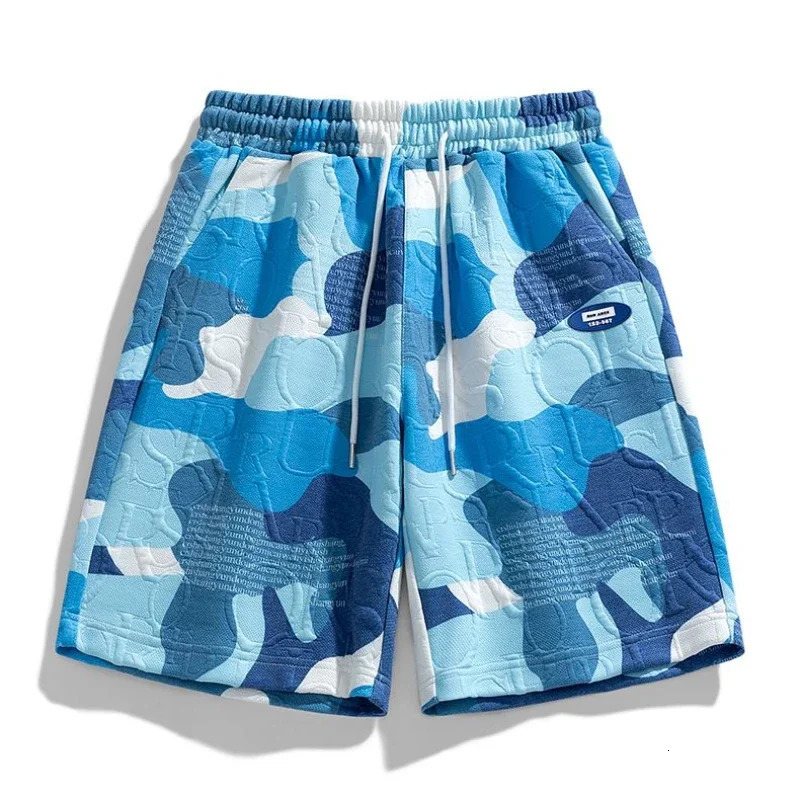 Mens shorts with printed graphic flowers mens shorts for training players sportswear Korean style fashion novel Xl 241231
