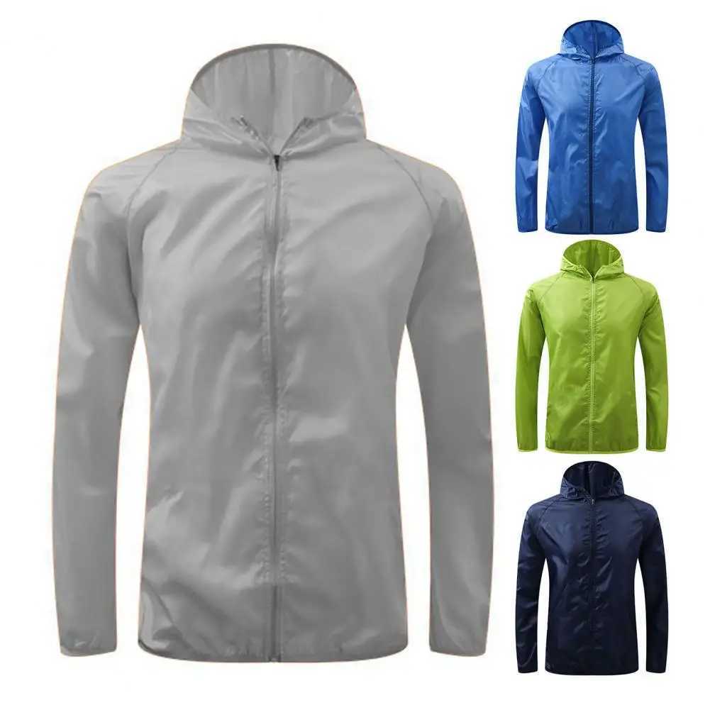 Sun jacket mens hiking jacket waterproof Sun windproof fast drying long sleeved thin candy color UV resistant jacket W250103
