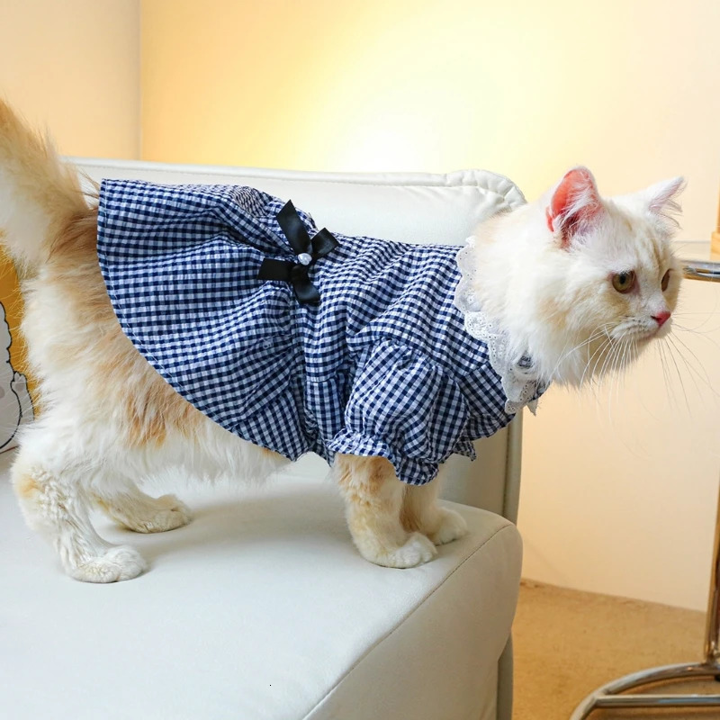 Dog Dresses For Small Dog Girl Dresses For Cat Plaid Dress For Dog Pet Dresses Puppies Dress Dog Skirt Puppies Skirt 250103