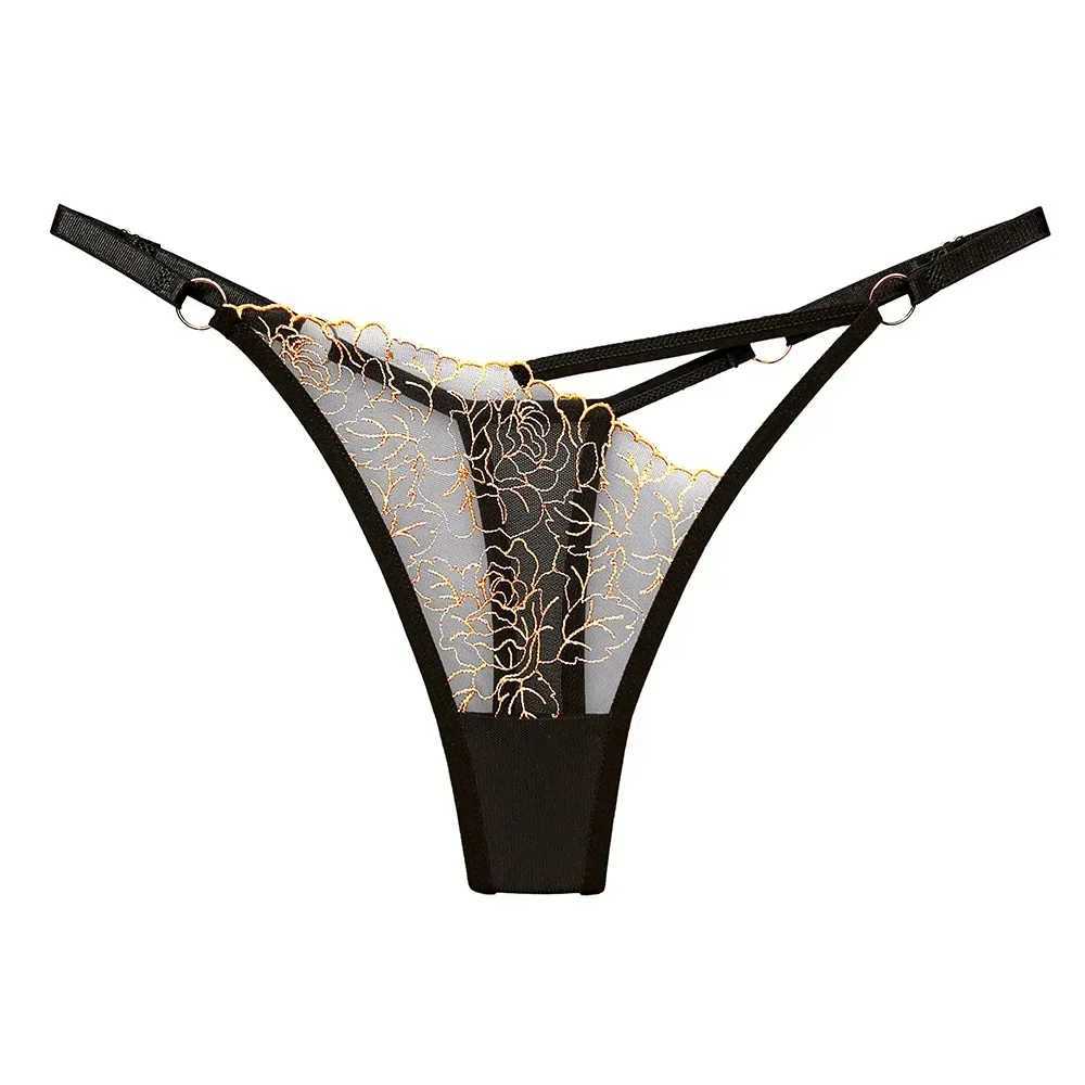 Sexy Lace Thong Women G Strings WC Adjustable Panties Transparent Underwear Ladies Briefs Lingere Underware Lingerie ThongsXJ250103