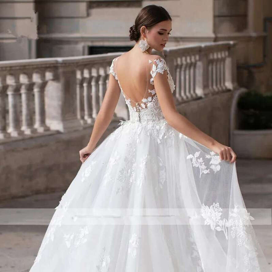 Lace Mermaid Dresses With Detachable Train 2020 Sheer Cap Sleeves Appliques Vestido De Novia Plus Size Wedding Bridal Gowns