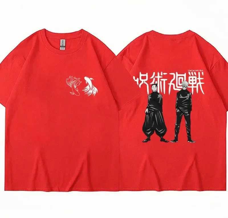 2024 Japanese Anime Jujutsu Kaisen T Shirt Satoru Gojo Geto Suguru Manga Graphic T-shirt Casual Harajuku Hip Hop StreetwearXJ240102
