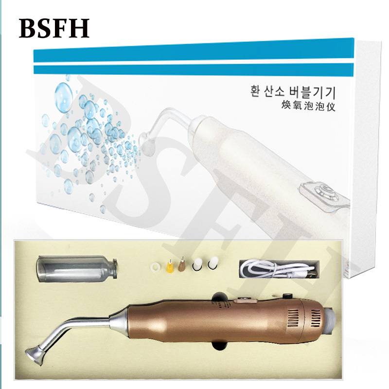 New hine Hydrogen Mousse Dense Bubble Clean Face To Remove Mites and Oil Whitening Handheld Portable Beauty Instrument