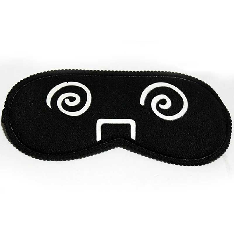 Cute black mask cartoon pattern sleeping eye mask Eyeshade Cover Shade Eye Patch girls Portable Blindfold Travel EyepatchXJ250103