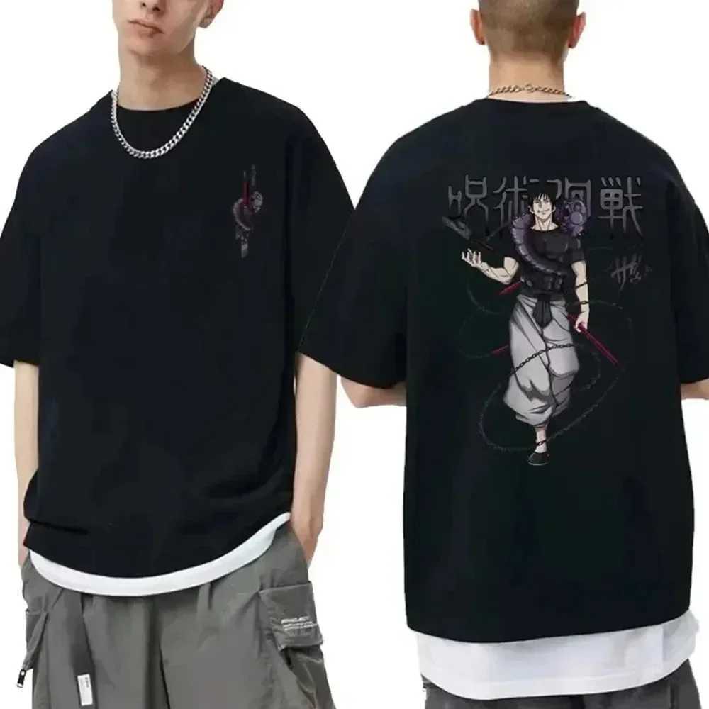 Japanese Anime Jujutsu Kaisen Fushiguro Toji Graphic T-shirt Men Women Fashion Oversized T Shirts Male Manga Fashion Cotton TopXJ240102