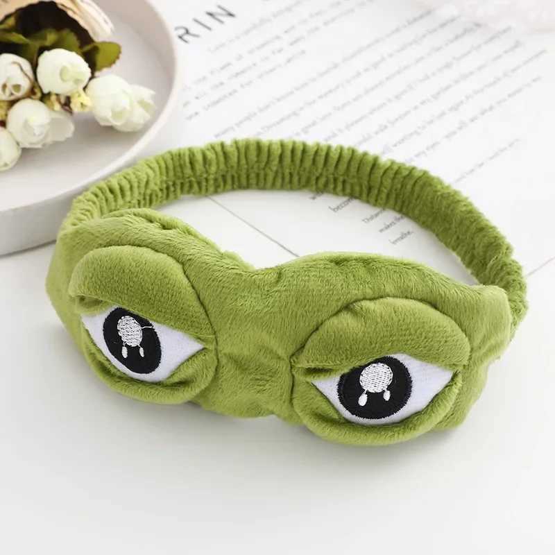 3D Sad Frog Sleep Eye Mask Soft Comfort Eye Mask Travel Eye Block Patch Shade Eye Rest Adult Eye Patch Relax MassageXJ250103