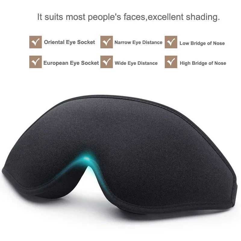 3D Sleep Eye Mask for Men and WomenBreathable Night Blindfold99% Light Blocking Sleeping MaskEye Cover Patch for Travel NapXJ250103