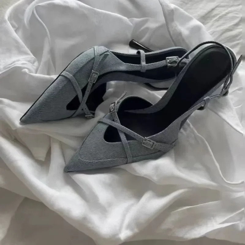 Women Sandals 2024 Summer Party High Heels Shoes for Women Sexy Luxury Designer Wedding Heels Sandals Women Sandals The Woman 250102