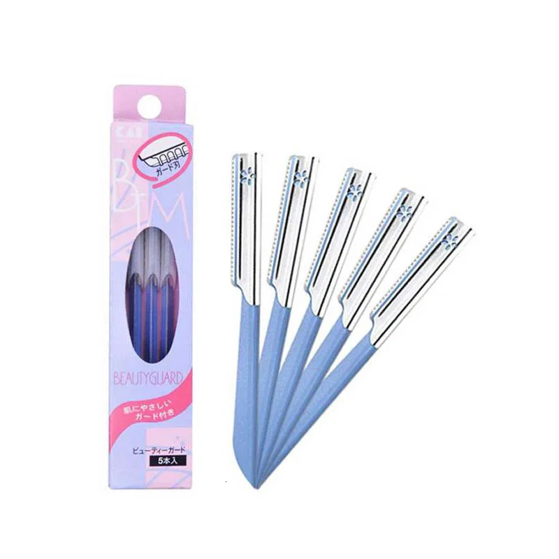 5pcs eyebrow epilator sets for women Makeup Beauty Eyebrows Hair Removal Styling Tool steel blade Facial Razor trimmer 241226