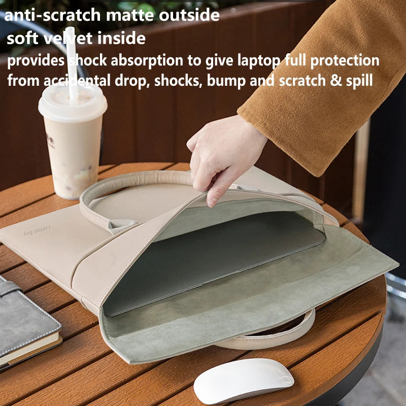 Laptop Bag for Women Handbag Business Work Briefcase 13 14 inch for MacBook Air Pro Surface 250102