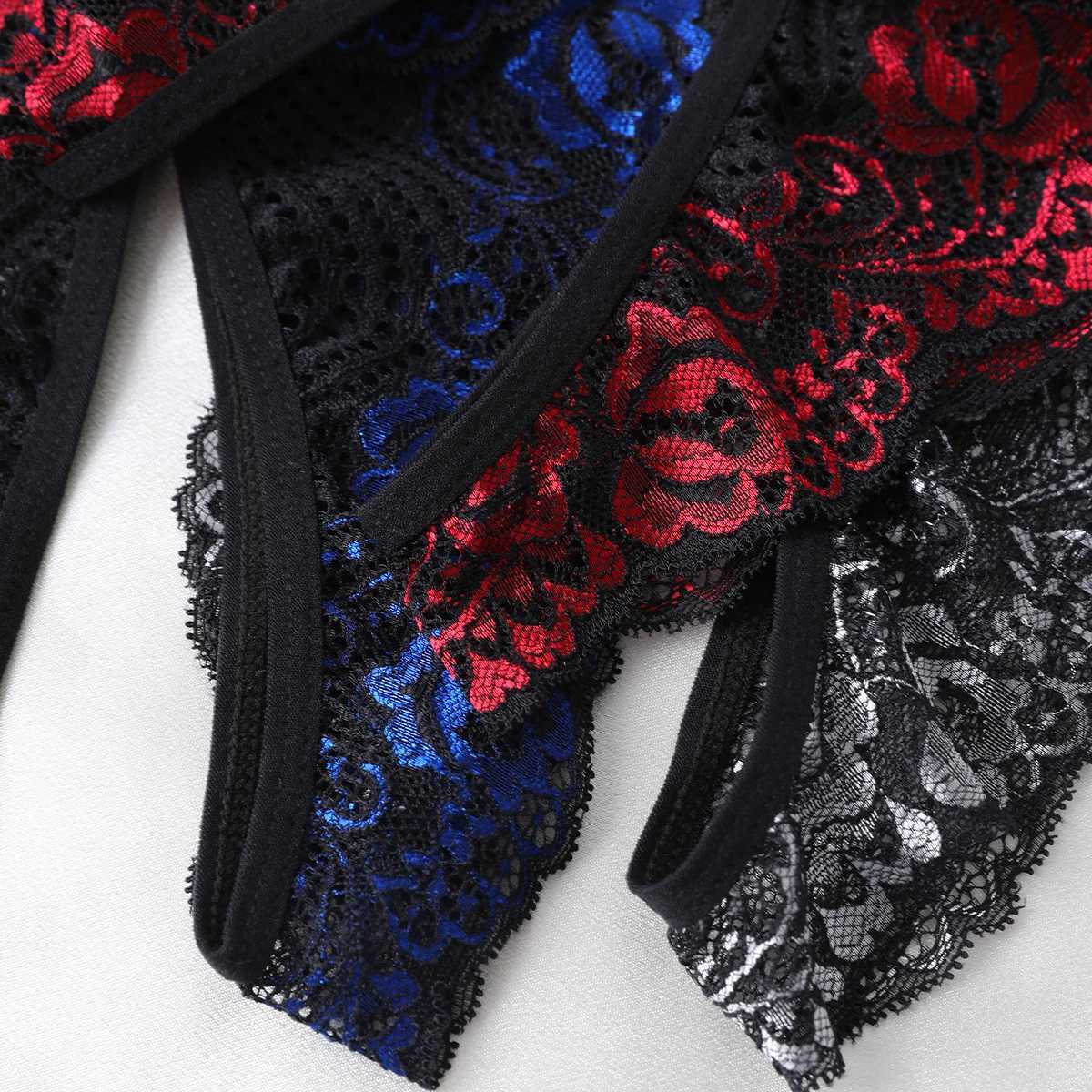 Sexy Crotchless Thongs Invisible Lace Underwear Women Comfortable Panties Intimates Underpants Low Waist Briefs Female LingerieXJ250103