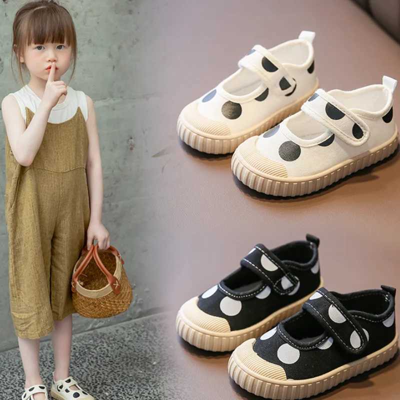 Autumn childrens casual shoes black and white breathable sports tennis princess canvas shoes childrens sports shoes CSH1134 M250103