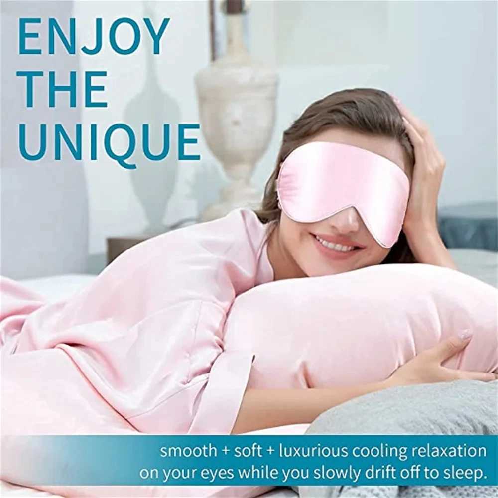 Beauty Sleep Eye Mask 100% Natural Silk 19 Mulberry Sleeping Eye Patch with Adjustable Strap Light Eye Shade Cover BlindfoldXJ250103