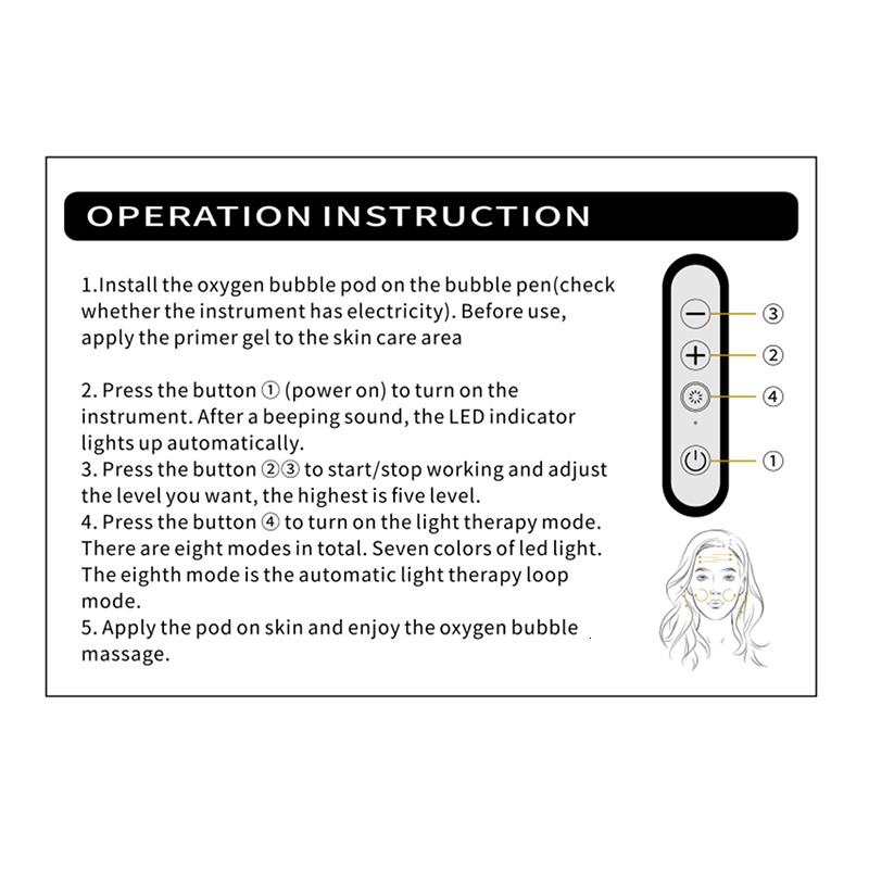 Popular CO2 Oxygen Bubble Kit Glam Detox Pods Serum Care Skin Firming Whitening Portable hine Face Beauty Device