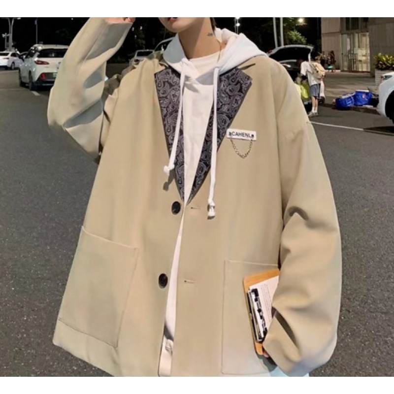 D13High-end suit jacket for men ins trendy handsome casual suit Korean style