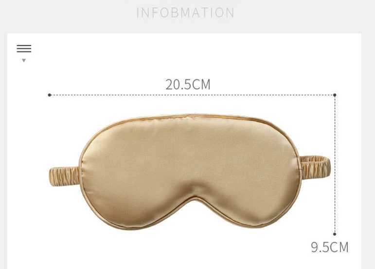 Imitated Silk Sleep Eye Mask Travel Shading Eyepatch Nap Eye Patch Rest Blindfold Eye Cover Sleeping Mask Night EyeshadeXJ250103