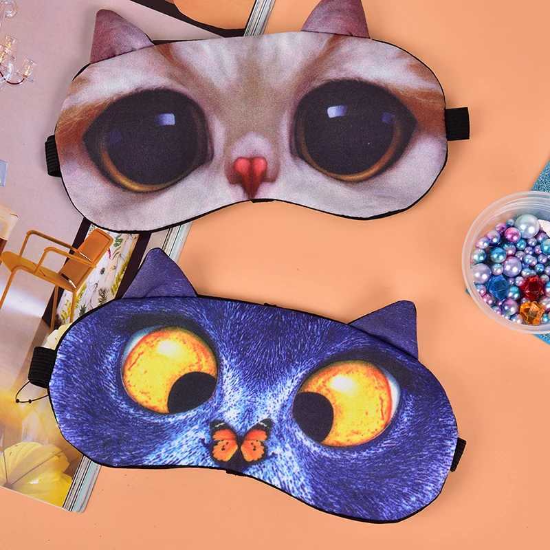 Women Men Cotton Cat Dog Sleeping MASK Soft Blindfold Eyepatch Sleep Eyeshade Eye Cover Cute Sleep Mask Eyeshade Cover Eye MaskXJ250103