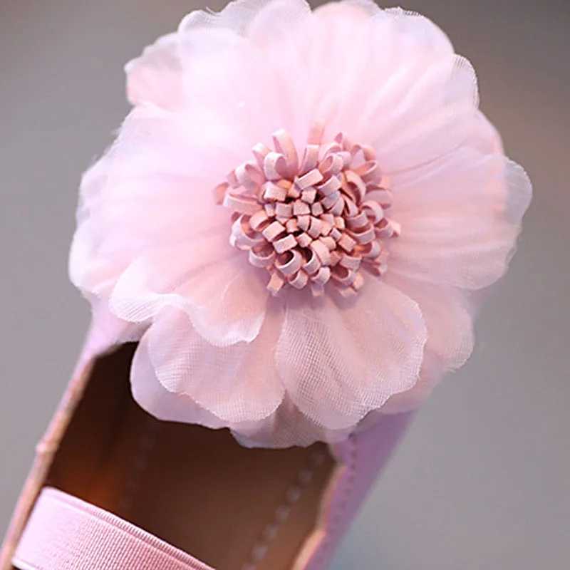 Baby Girl Princess Shoes New Fashion Soft Bottom Childrens Apartment PU Leather Shoes Summer Spring Flower Childrens Shoes CSH1261 M250103
