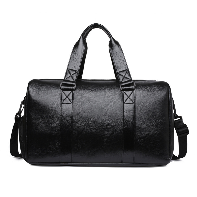 Duffel Bags Men Retro Leather Big First Layer Large-capacity Travel Bag Male Business Trip Handbag Shoulder Messenger BagDuffel