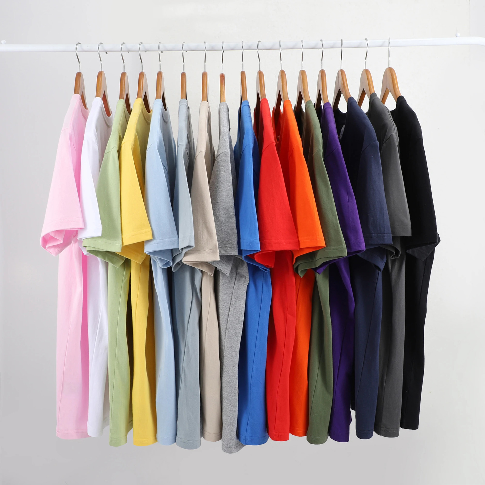 Men T-shirts White Black Short Sleeve Loose Round Neck Bottoming Shirts Trendy Casual Solid Color Pullover Tops Male Clothing 250102