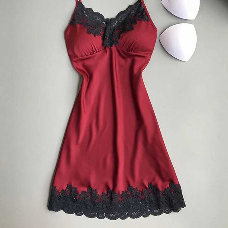 Womens sexy silk dress Babydoll lace lingerie with bathrobe pajama womens elegant sexy pajama womens bathroom W250103