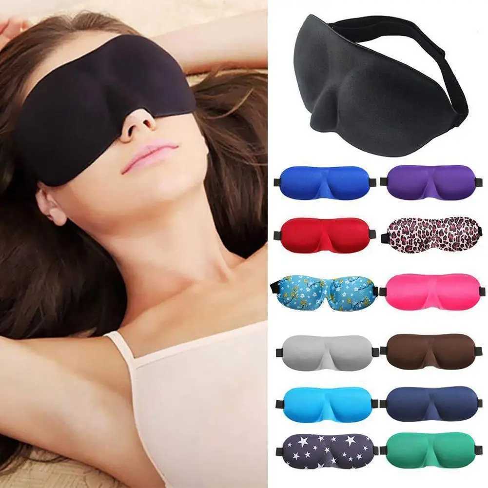 1PC 3D Eyeshade Sleep Mask Natural Eye Sleeping Mask Cover Eye Patches Women Men Soft Blindfold Travel Eyepatch XJ250103