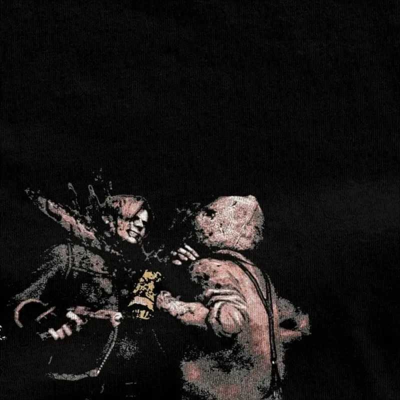 Resident Evils RE4 The Chainsaw Mens T-Shirt Cotton Clothing Novelty Short Sleeve O Neck Streetwear Oversize High Quality TeesXJ240102