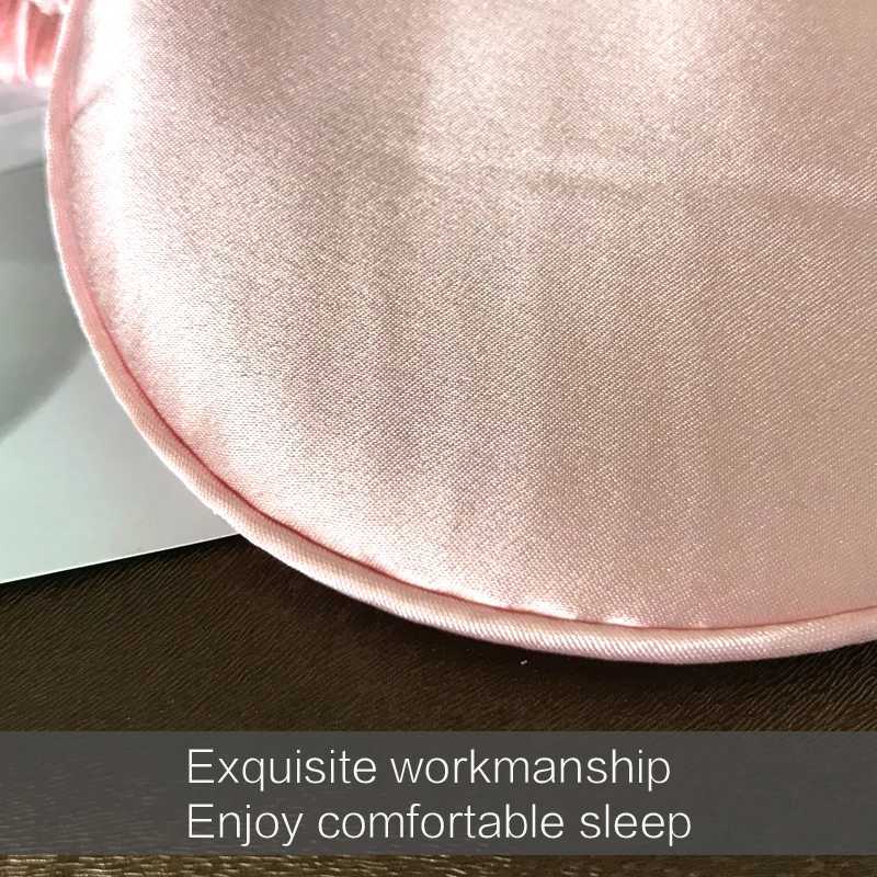 19 Momme Mulberry Silk Sleep Eye Mask Blindfold with Elastic Strap Soft Eye Cover Eyeshade for Night Sleeping Travel NapXJ250103