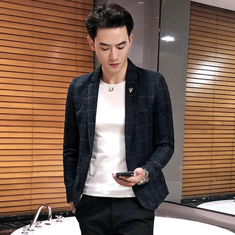 Mens Casual Flat Jacket Mens Linen Flat Business Self Culture Wedding Party Set Coat Size S-5XL 250102