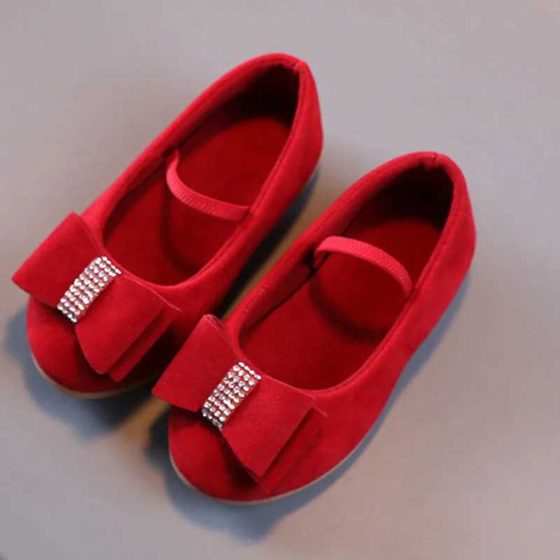 Girls Childrens Shoes Princess Fashion Solid Color Spring/Summer Childrens Bow Baby Shoes Sweet Princess Loafers CSH1270 M250103