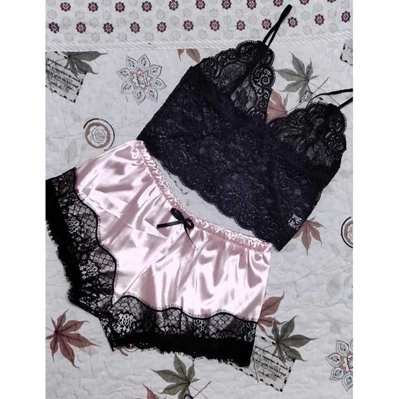 Fashionable and sexy lingerie pornographic Babydoll sex sleepwear womens lingerie bow lace hot and sexy dress seductive satin evening gown W250103